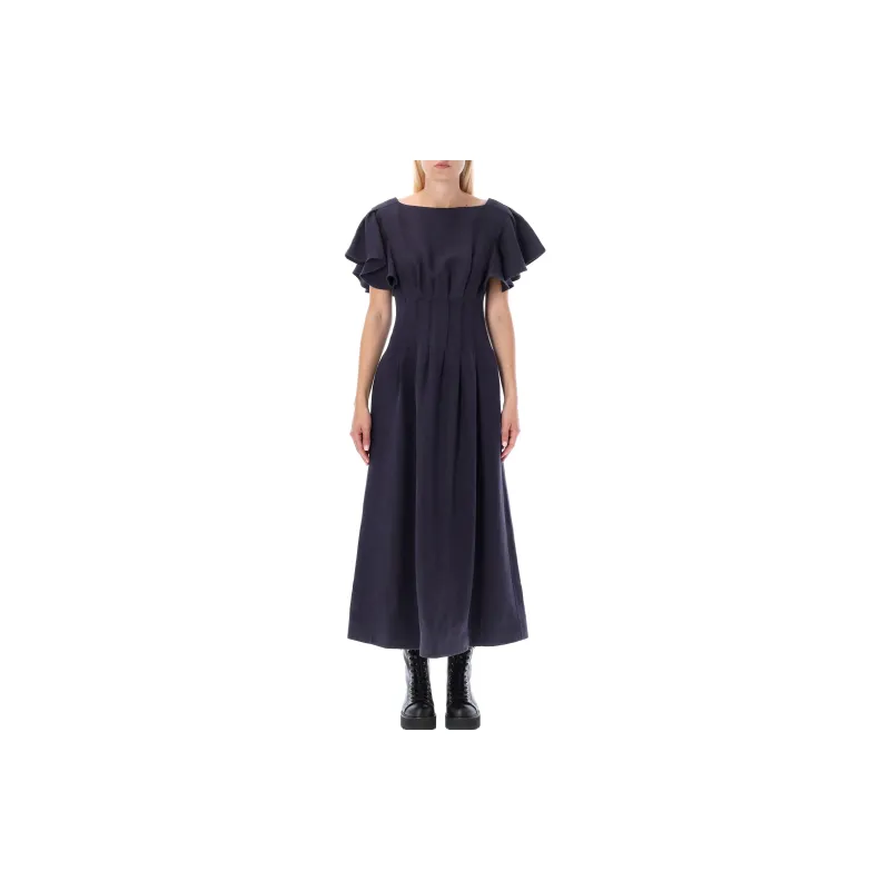 Chloé Short-Sleeved Dresses Women's Marine Blue-1