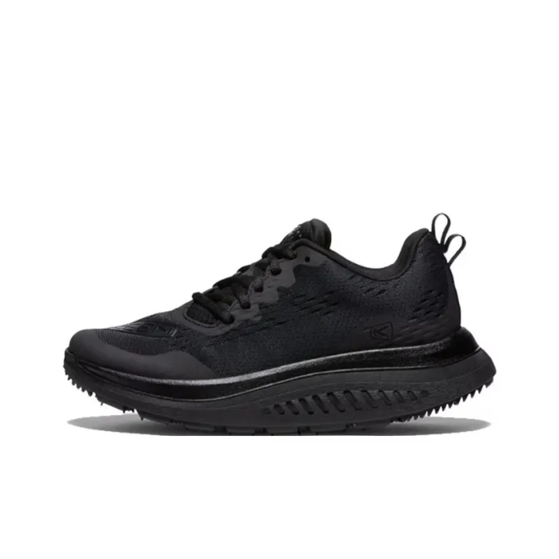 KEEN WK400 Anti Slip Wear Resistant Low Top Casual Shoes Women's Black-0