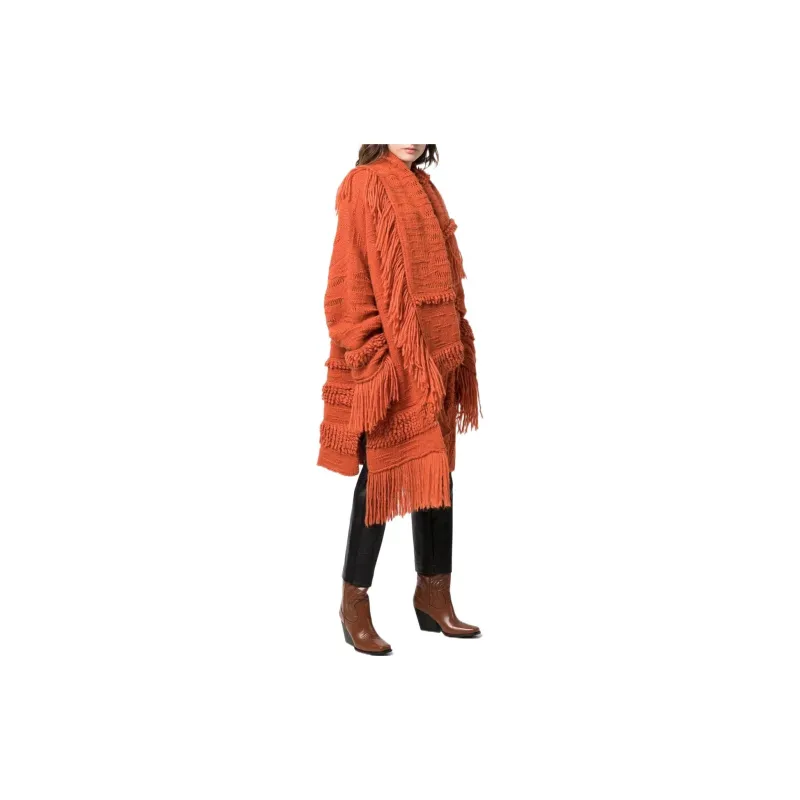 Stella McCartney Asymmetric Fringed Cape-3