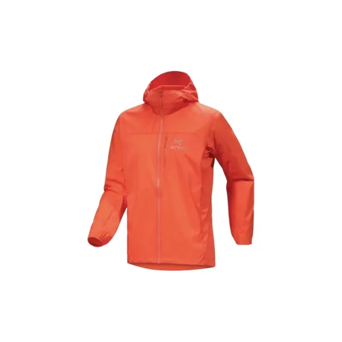 Arcteryx Squamish Windbreaker Jackets Men Sunset Orange