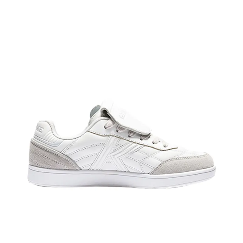 KELME Anti Slip Wear Resistant Low Top Skateboard Shoes Men's White Gray-1