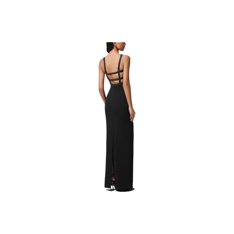 FANSIZHE SS23 Sleeveless Dress Women's Black-2