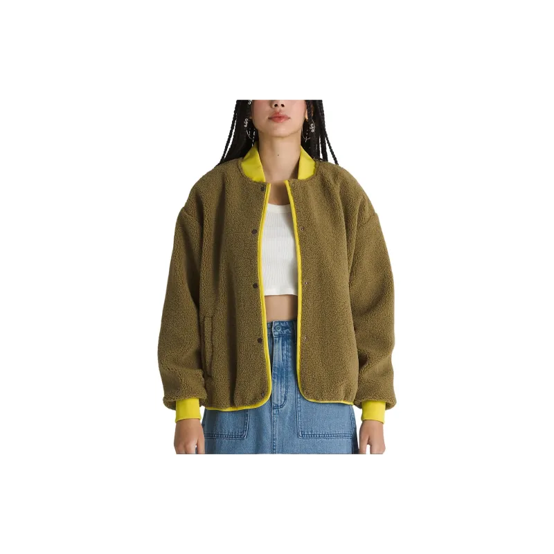 Vans Lakehouse Zip Jacket Women's Olive Green-2