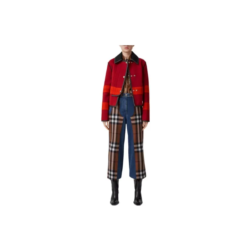 Burberry Jackets Women's Bright Red-1