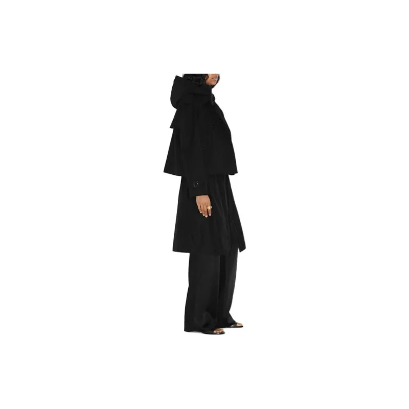 Burberry Double breasted Cropped Trench Coat-3