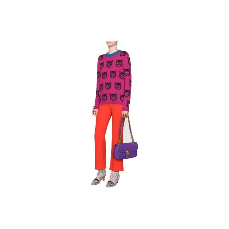 GUCCI Sweaters Women's Rose Red-3