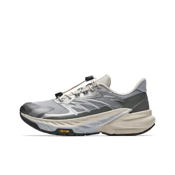 Anta Explore The Wilderness Anti Slip Wear Resistant Low Top Casual Running Shoes Women's Gray Silver White