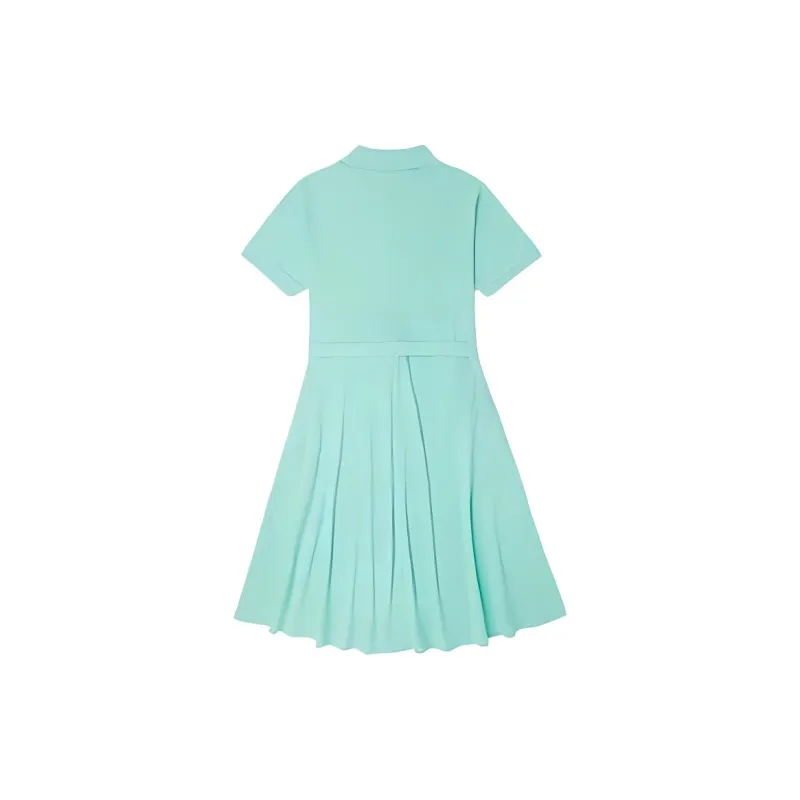 LACOSTE Short Sleeved Dresses Women's Mint Green-1