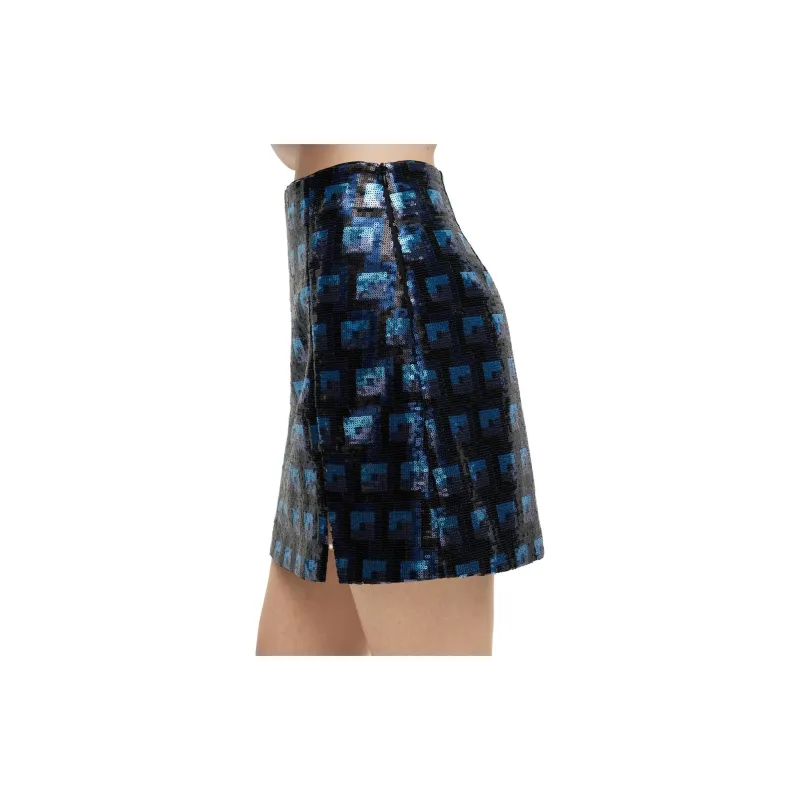 HUGO BOSS Rasalle Squinned Mini Skirt-3