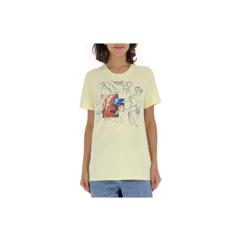 OFF WHITE SS22 T Shirts Women's Beige Yellow-2