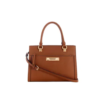 GUESS Artificial Leather Handbag Shoulder Bag Crossbody Bag Regular Women's Brown