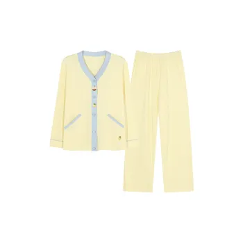 PBENO PD Pajama Set Women's Light Moon Yellow