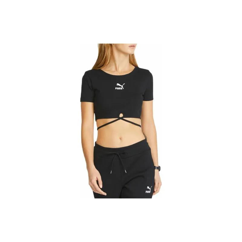 PUMA Crop Tops Women's Black-2