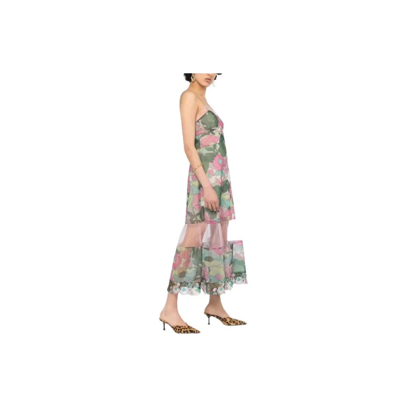 FENDI SS22 Sleeveless Dress Women's Multicolor-3