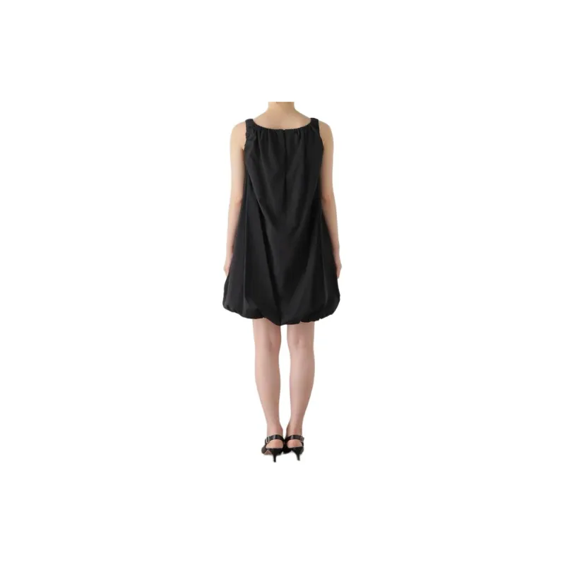 AMOMENTO Puffball Cotton Minidress-1