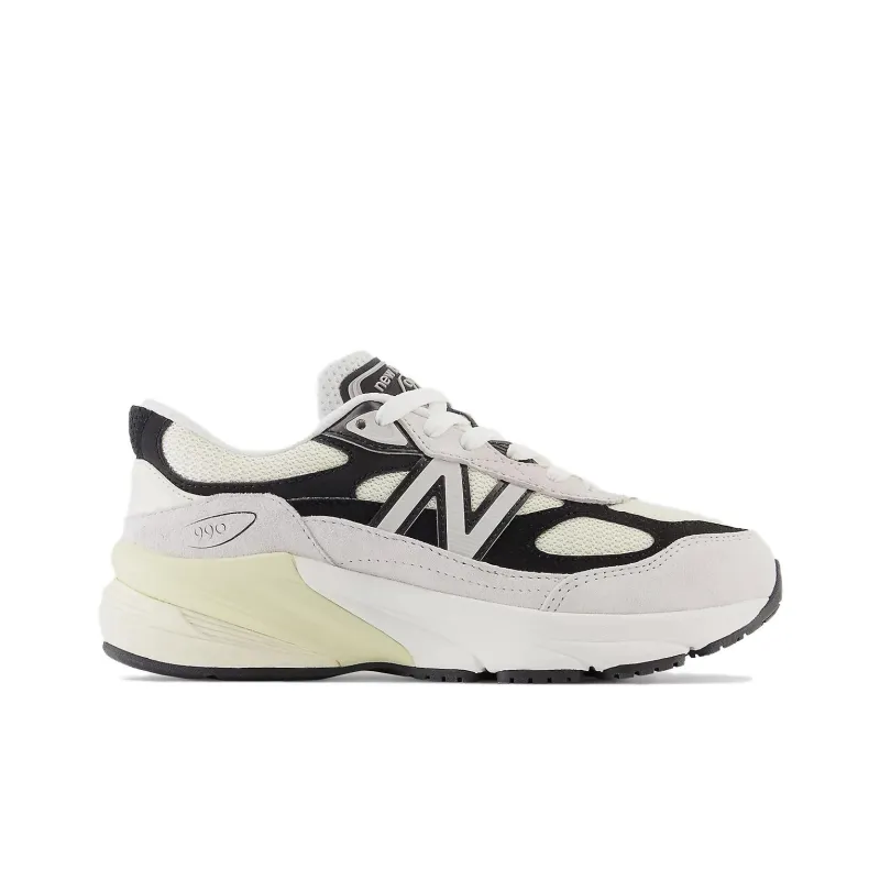 New Balance NB 990 V6 Cushioning, Wear Resistant Low Top Kids' Running Shoes Gray Black Teenagers-1