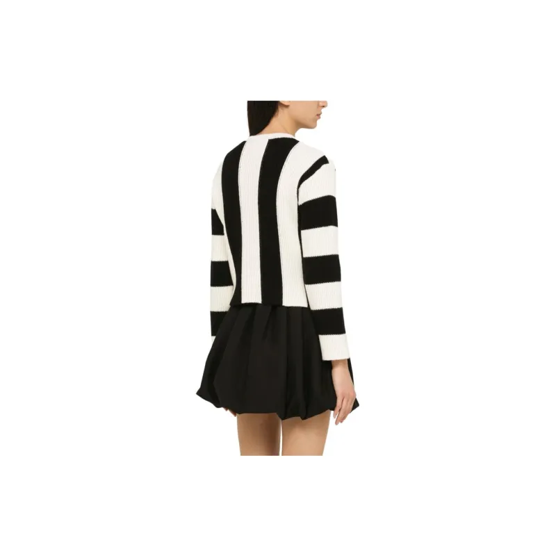 Valentino Striped Crewneck Knitted Jumper-2