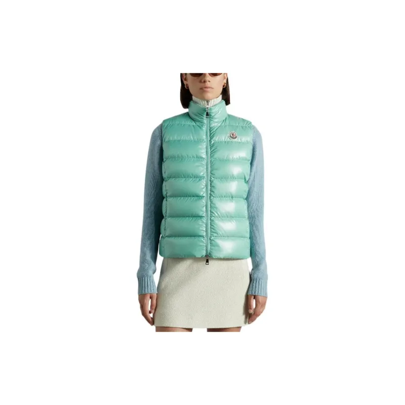 Moncler Ghany Series Vests Women's Green-1