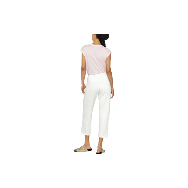 Elisabetta Franchi FW22 Casual Pants Women's White-2
