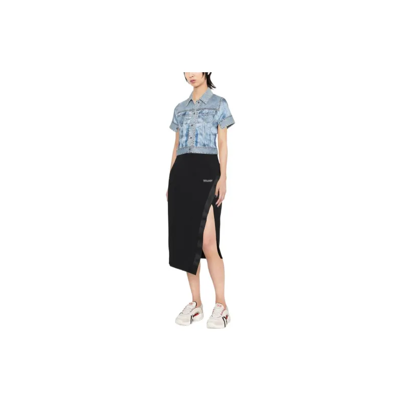 DIESEL Crop Tops Women's Blue-1