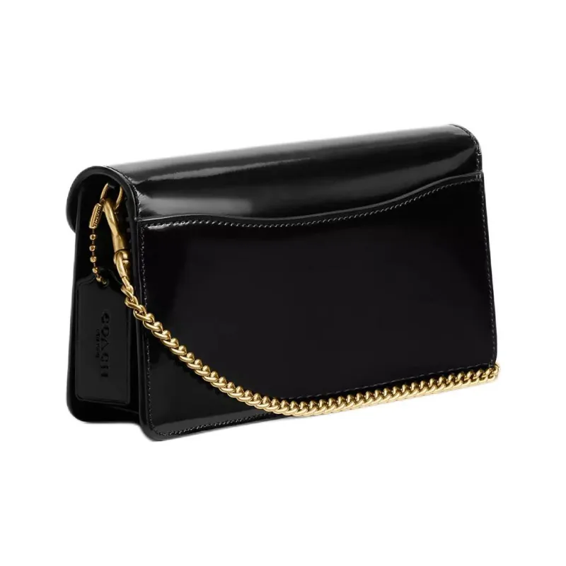 COACH Tabby Leather Shoulder Bag, Crossbody Bag Small Size Women's Black-1