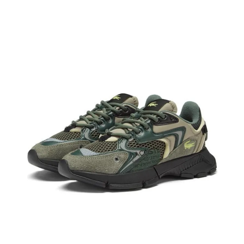 LACOSTE Wear Resistant Low Top Casual Shoes Women's Dark Green-1