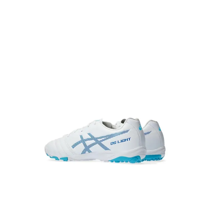 Asics Ds Light JR Artificial Lawn Slip Resistant Shock Absorbers Low Top Kids' Soccer Shoes White Blue Kids'-3