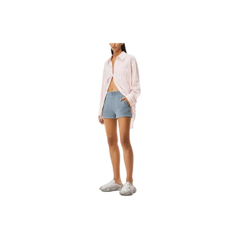 Alexander Wang Logo print Mini Shorts-1