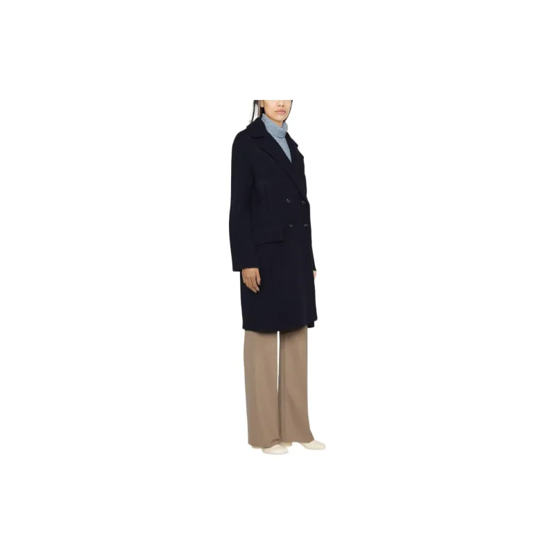 EMPORIO ARMANI FW22 Coats Women's Marine Blue-3