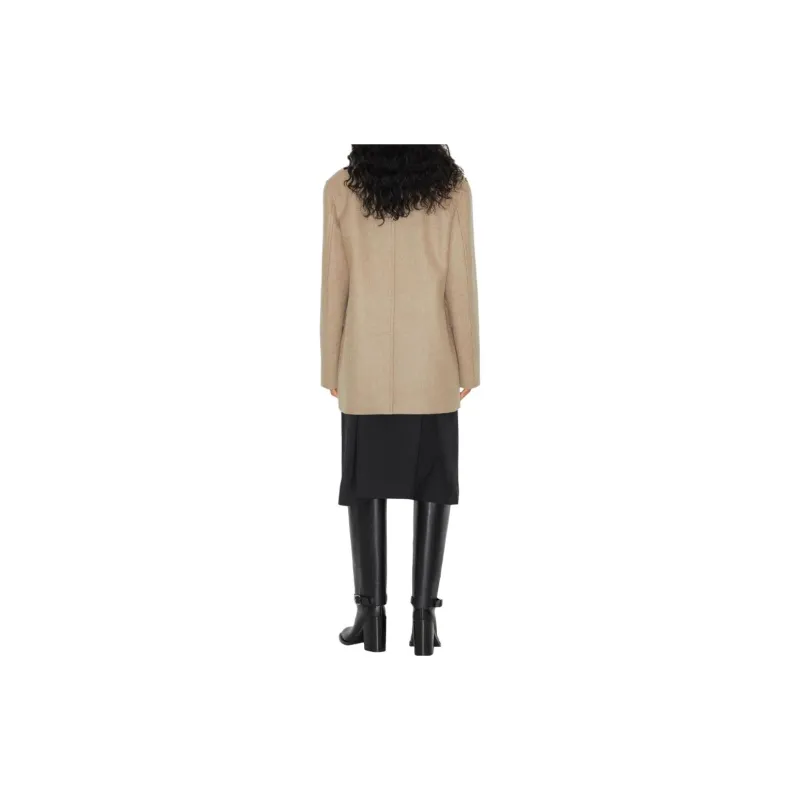 Burberry Coats Women's Almond Beige-2
