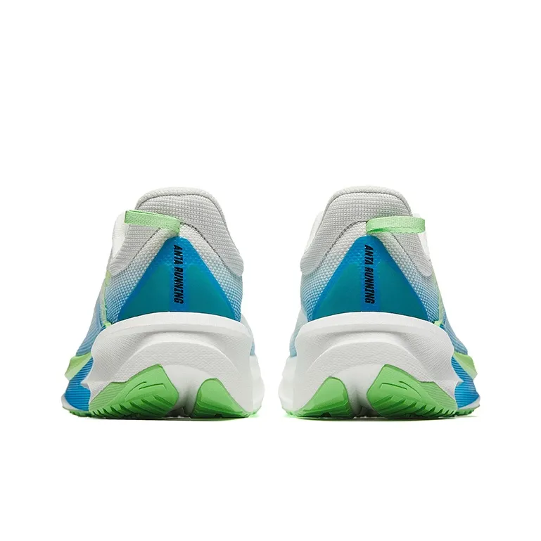 ANTA Plastic Pioneer Running Shoes Men Low Top Papyrus White/Sorrel Green/Sea Blue-3