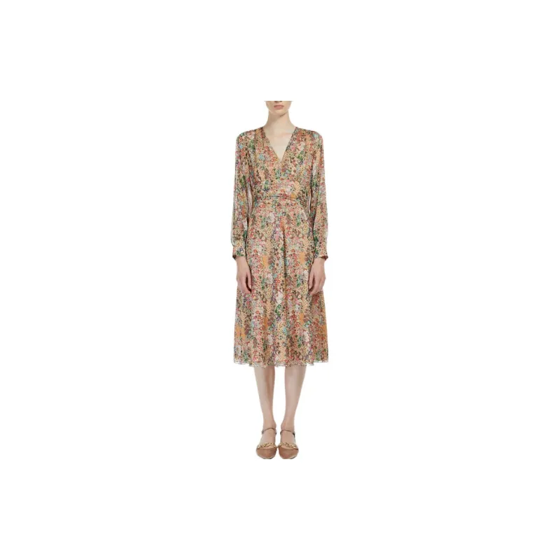 MaxMara Studio Long-Sleeved Dresses Women's Umber-1