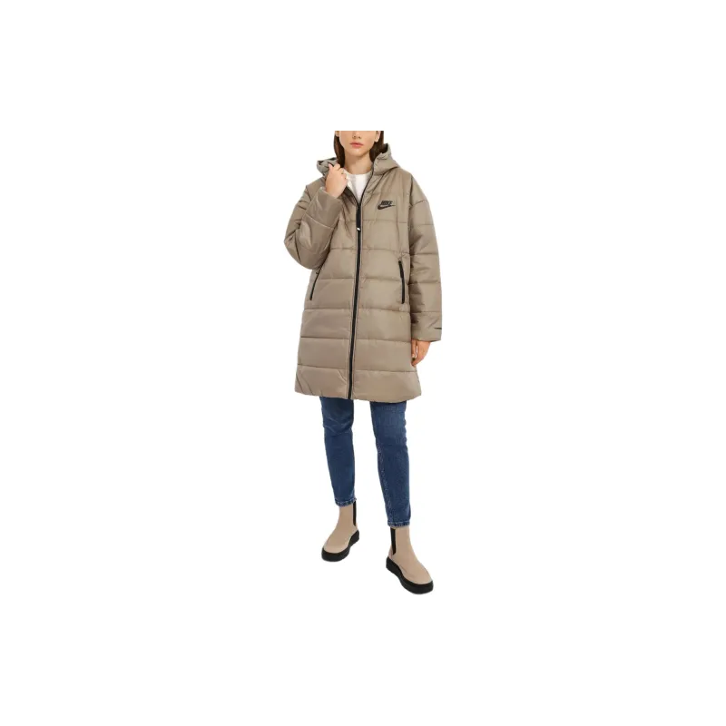 Nike Puffer Jackets Women's Khaki-3