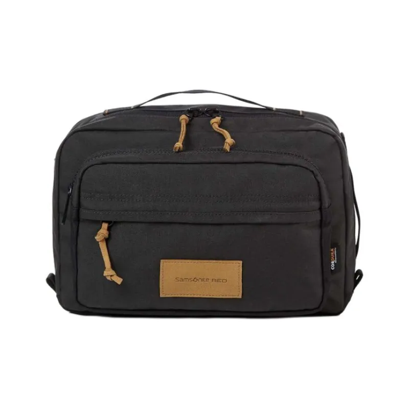 SAMSONITE Nylon One Shoulder Crossbody Fanny Pack Unisex Black-0