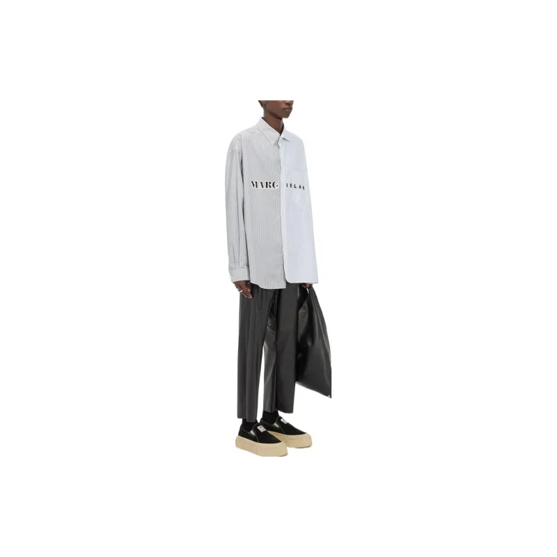 MM6 Maison Margiela Shirt Women's White Gray-3