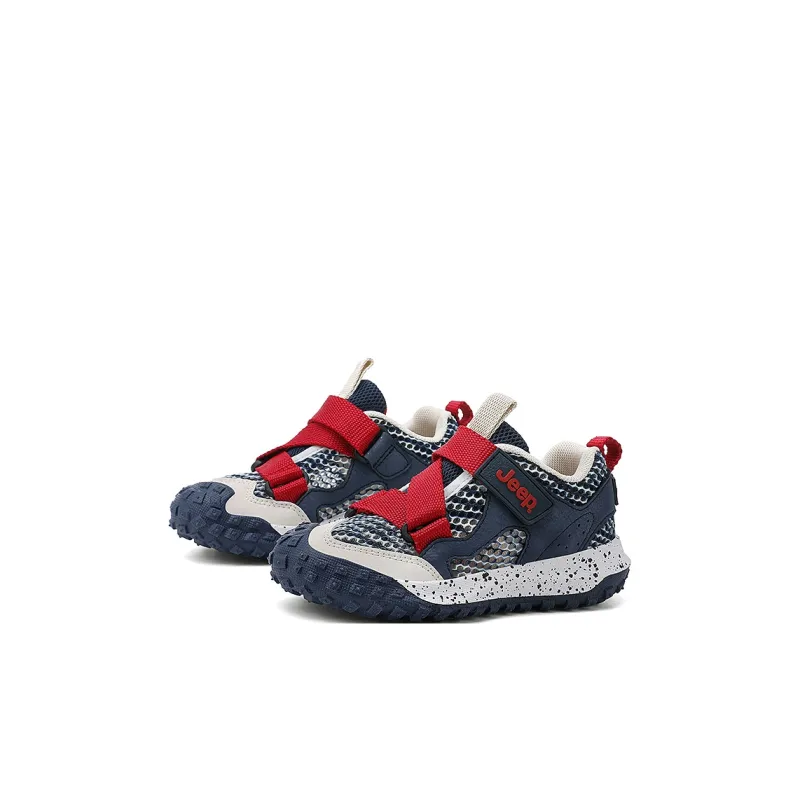 Jeep Anti Slip And Wear Resistant Breathable Kids Lifestyle Shoes Dark Blue Red Kids'-2