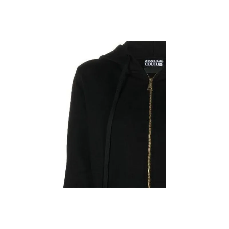 VERSACE JEANS COUTURE Logo embroidered Cotton Hoodie-5