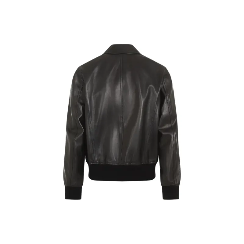 TOM FORD Zip-Up Leather Bomber Jacket-1