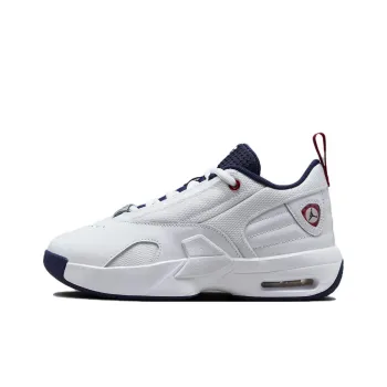 Jordan Max Aura 6 Anti Slip Wear Resistant Kids Lifestyle Shoes White Blue Teenagers