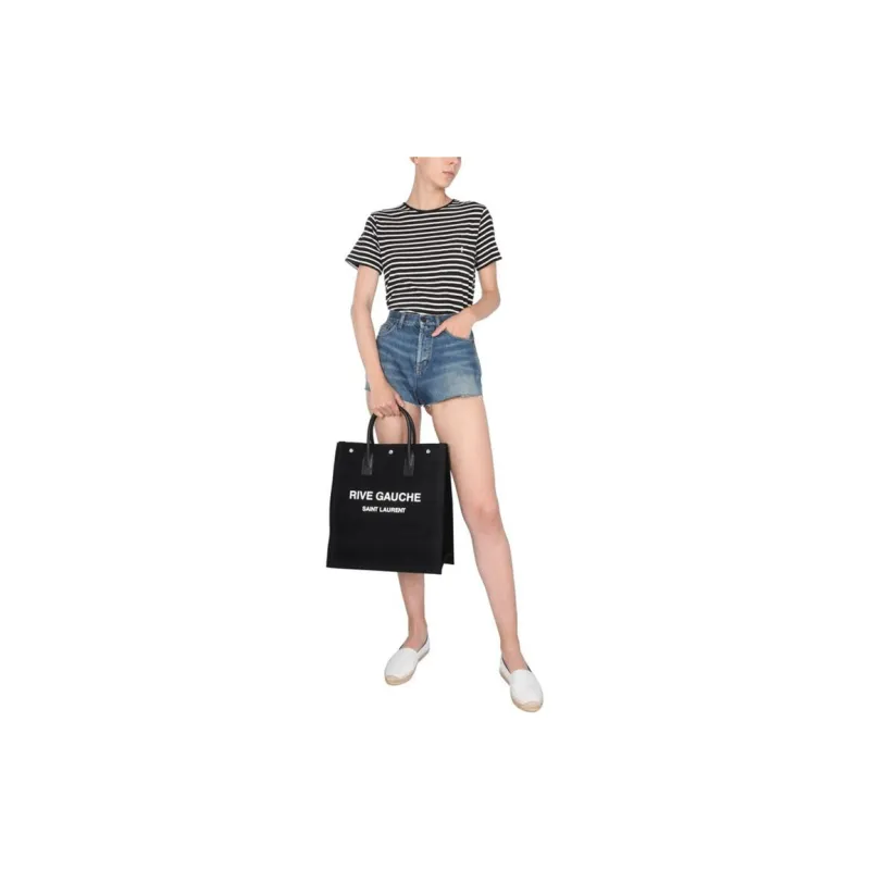 SAINT LAURENT SS22 T Shirt Women's Black-4