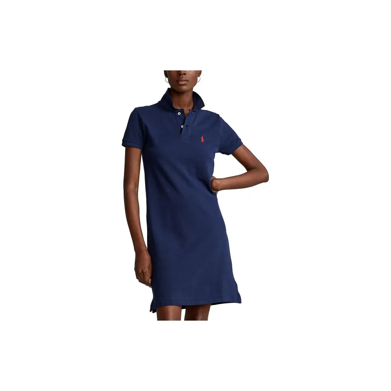 Polo Ralph Lauren Logo Embroidered Short Sleeved Polo Dress-4
