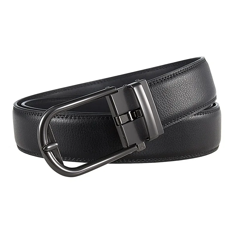 Yalu Preferred Cow Split Leather Belts Men's 3.5CM-1