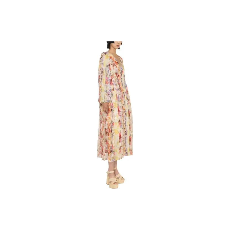 Zimmermann Wonderland Floral print Pleated Dress-3