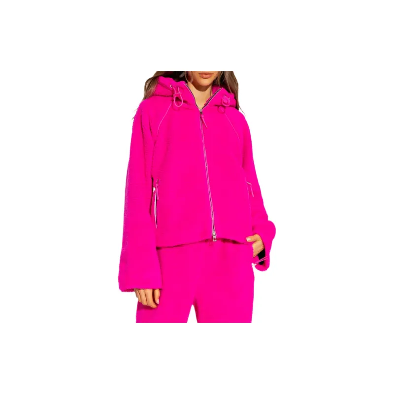LOEWE Neon Fleece Zip Jacket 'Fluo Pink'-3
