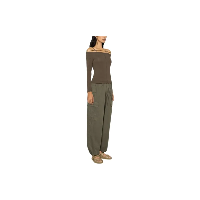 Jacquemus T Shirts Women's Brown-4