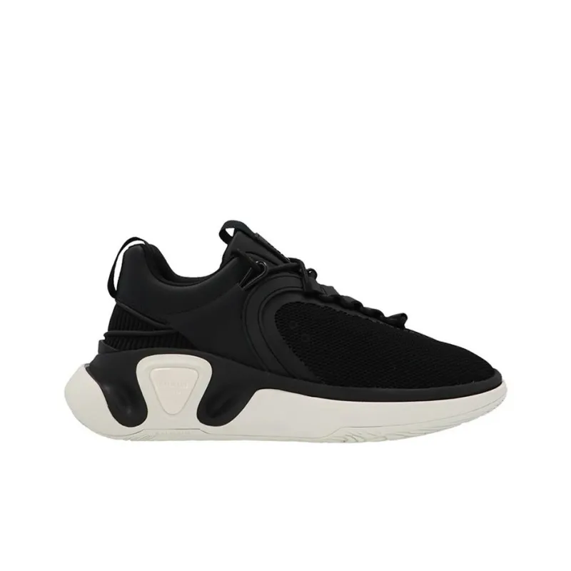 BALMAIN B-Runner Low-Top Casual Shoes Men's Black White-1