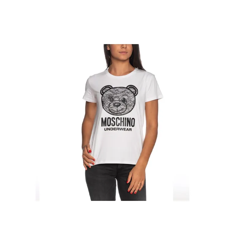 MOSCHINO SS21 T Shirt Women's White-3