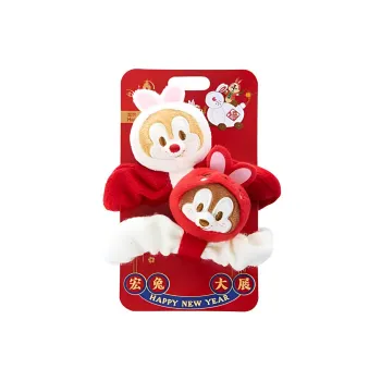 Disney Figure Print 2023 New Year Mickey Mouse And Friends Chip 'N Dale Hair Accessory IP Merch