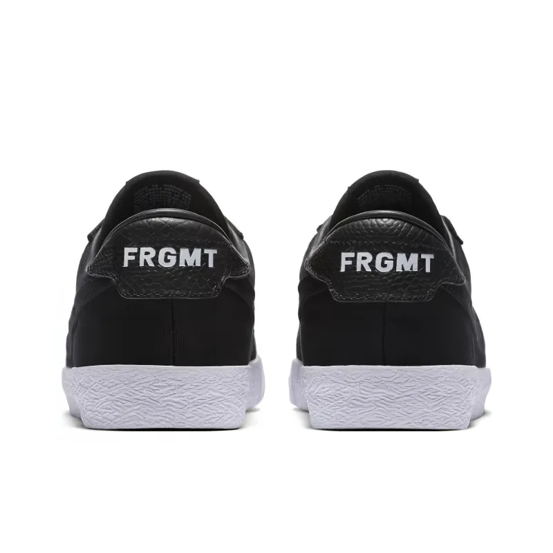 Nike Zoom Lauderdale Fragment Cushioning, Wear Resistant Low Top Kids' Skateboarding Shoes Black White Teenagers-2