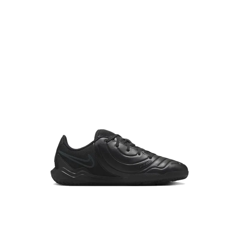 Nike Tiempo Legend 10 Anti Slip Wear Resistant Low Top Kids' Soccer Shoes Black Kids'-1